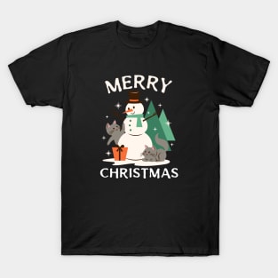 Merry Christmas Cat T-Shirt